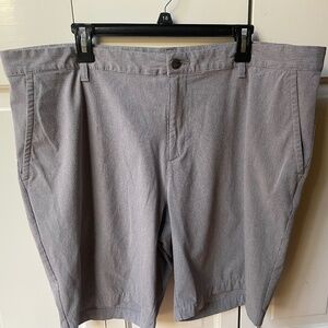 Adidas Grey Crosshatch Golf Shorts